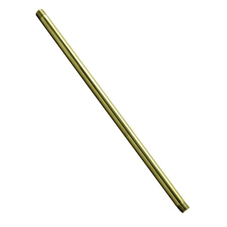 WESTBRASS 1/2" x 48" IPS pipe nipple in Polished brass D12148-03